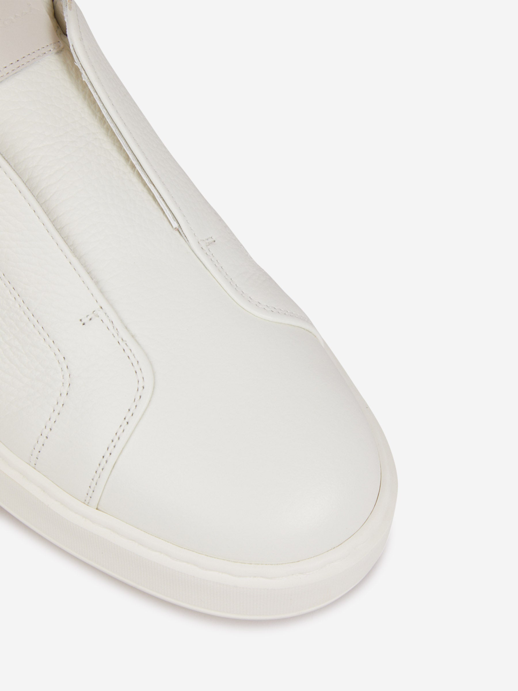 Outlet online Santoni Hombre Sneakers Slip-On Piel color Blanco sku 616-002868 01 - Foto 5