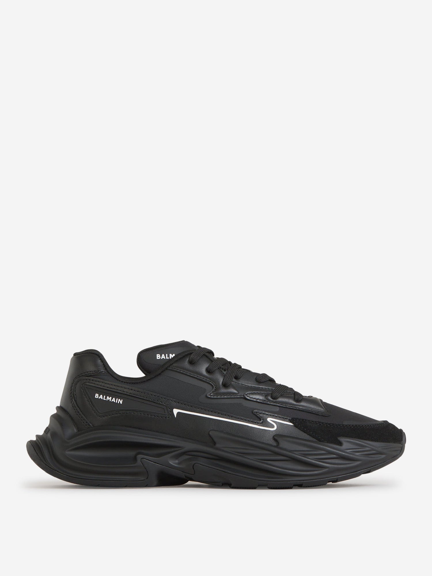 Outlet online Balmain Hombre Sneakers Run-Row Piel color Negro sku 616-002572 01 - Foto 1