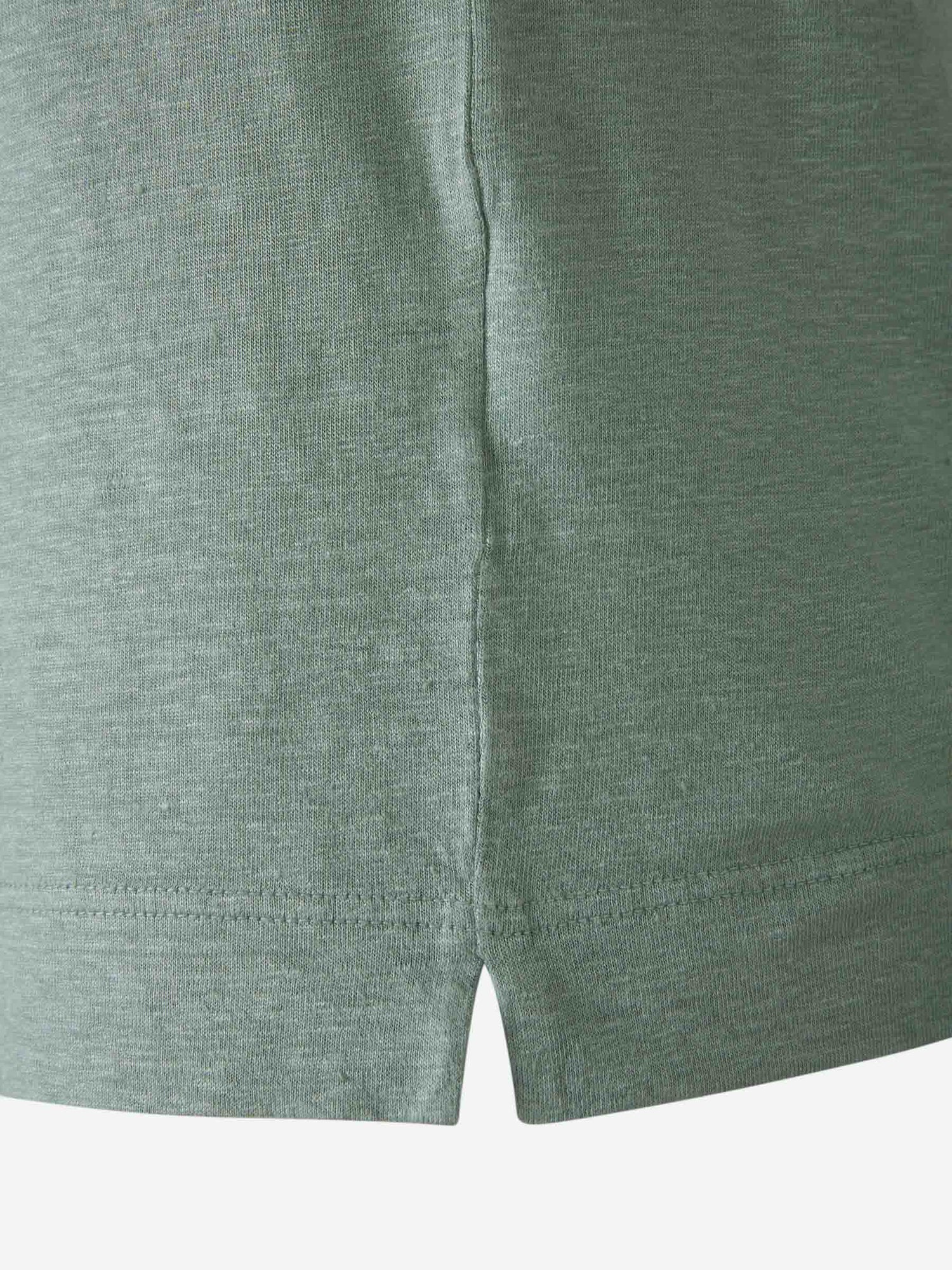 Outlet online Santa Eulalia Hombre Camiseta Punto Lino color Verde Menta sku 553-003693 02 - Foto 4