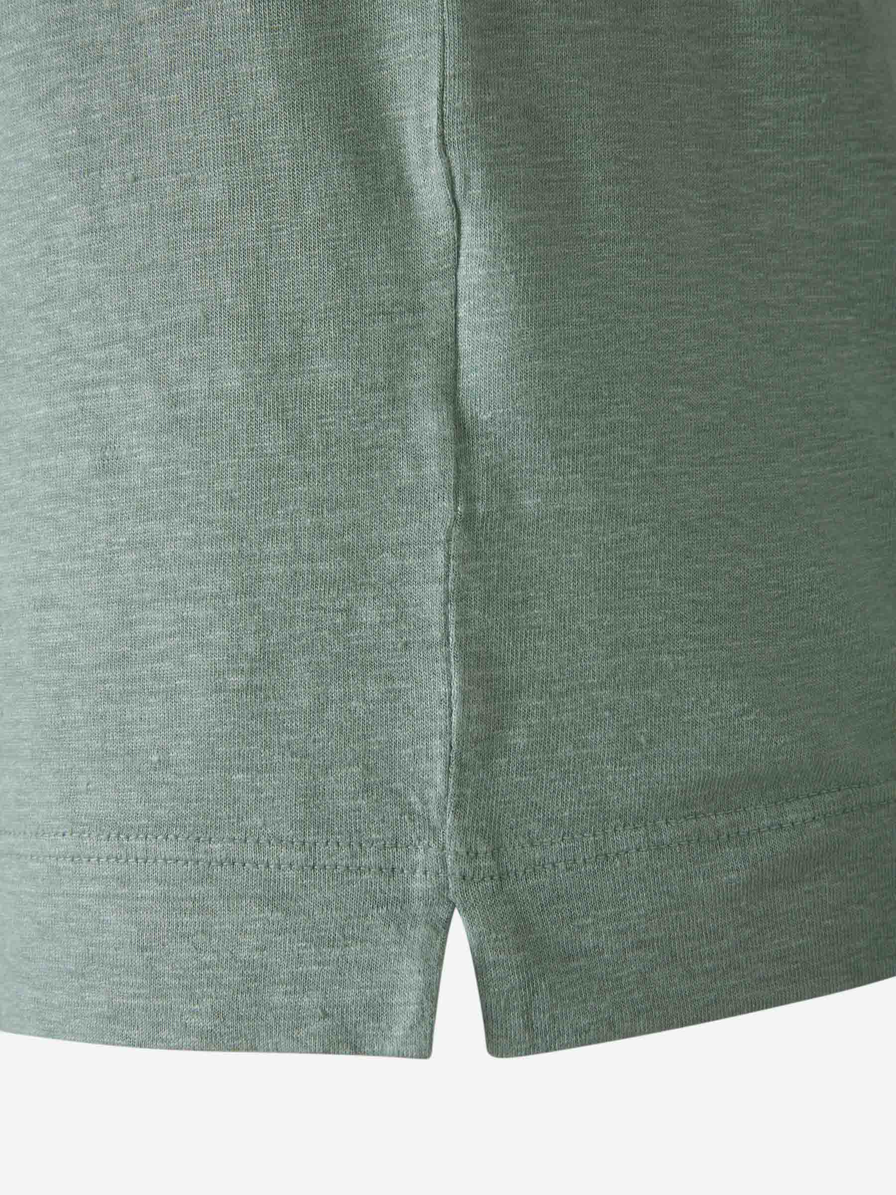 Outlet online Santa Eulalia Hombre Camiseta Punto Lino color Verde Menta sku 553-003693 02 - Foto 4