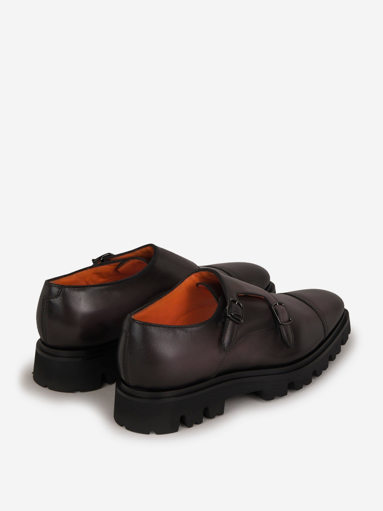Outlet online Santoni Hombre Zapatos Monkstrap Piel color Gris Oscuro sku 610-000177 01 - Foto 3