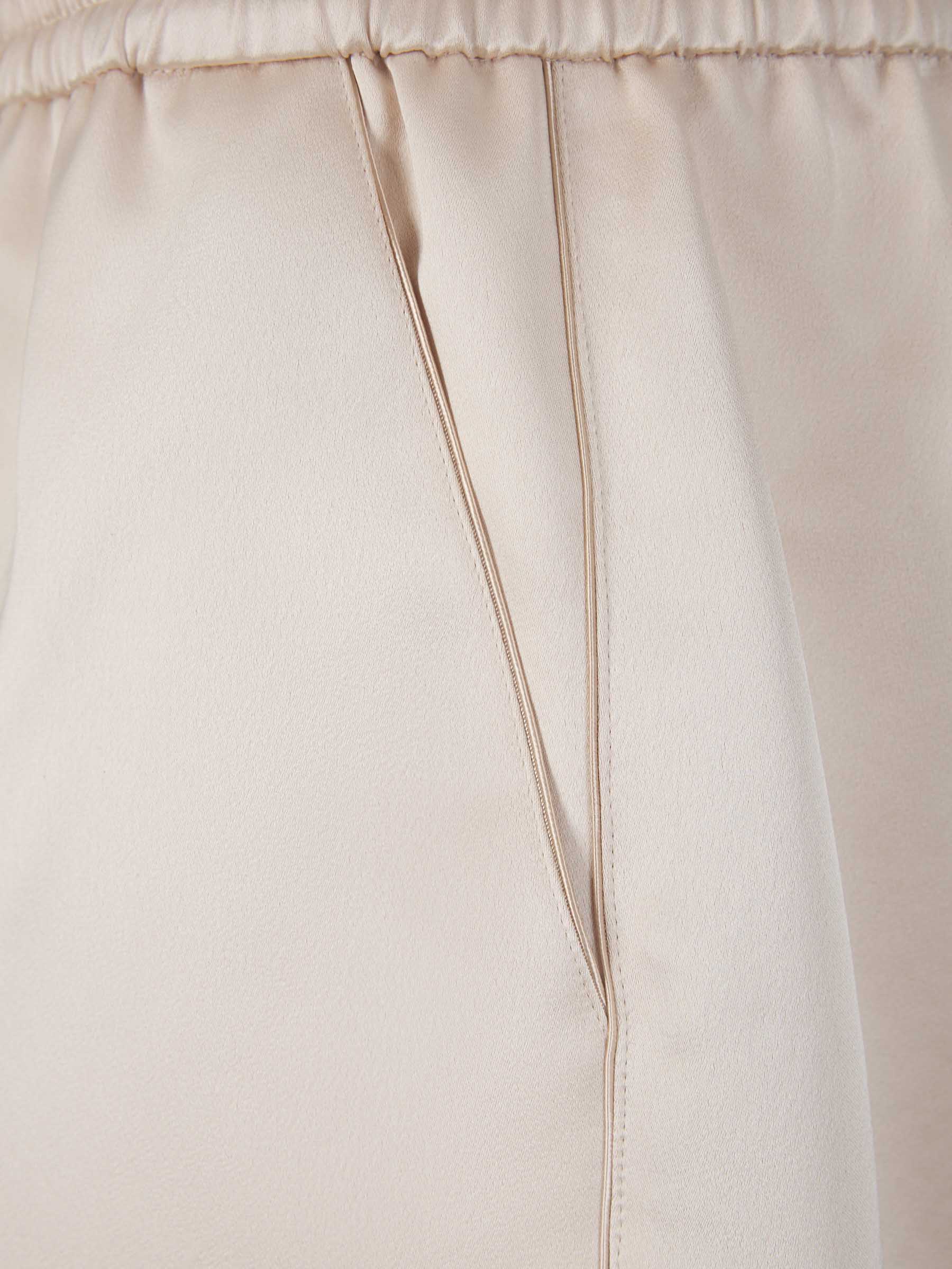 Outlet online Balmain Hombre Bermudas Satinadas PB Signature color Crema sku 523-000966 00 - Foto 4