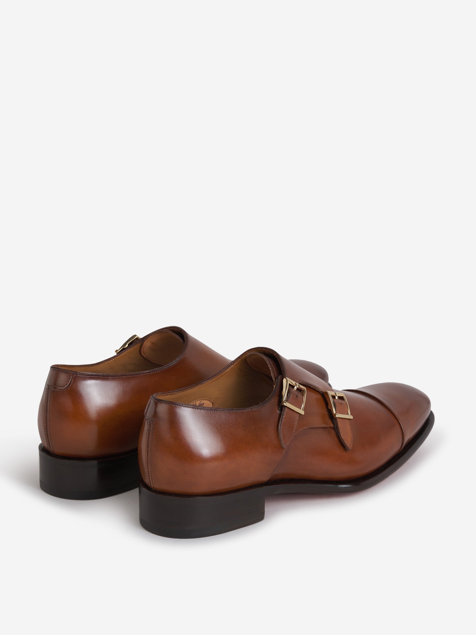 Outlet online Santoni Hombre Zapatos Doble Hebilla color Marrón sku 611-003823 03 - Foto 3