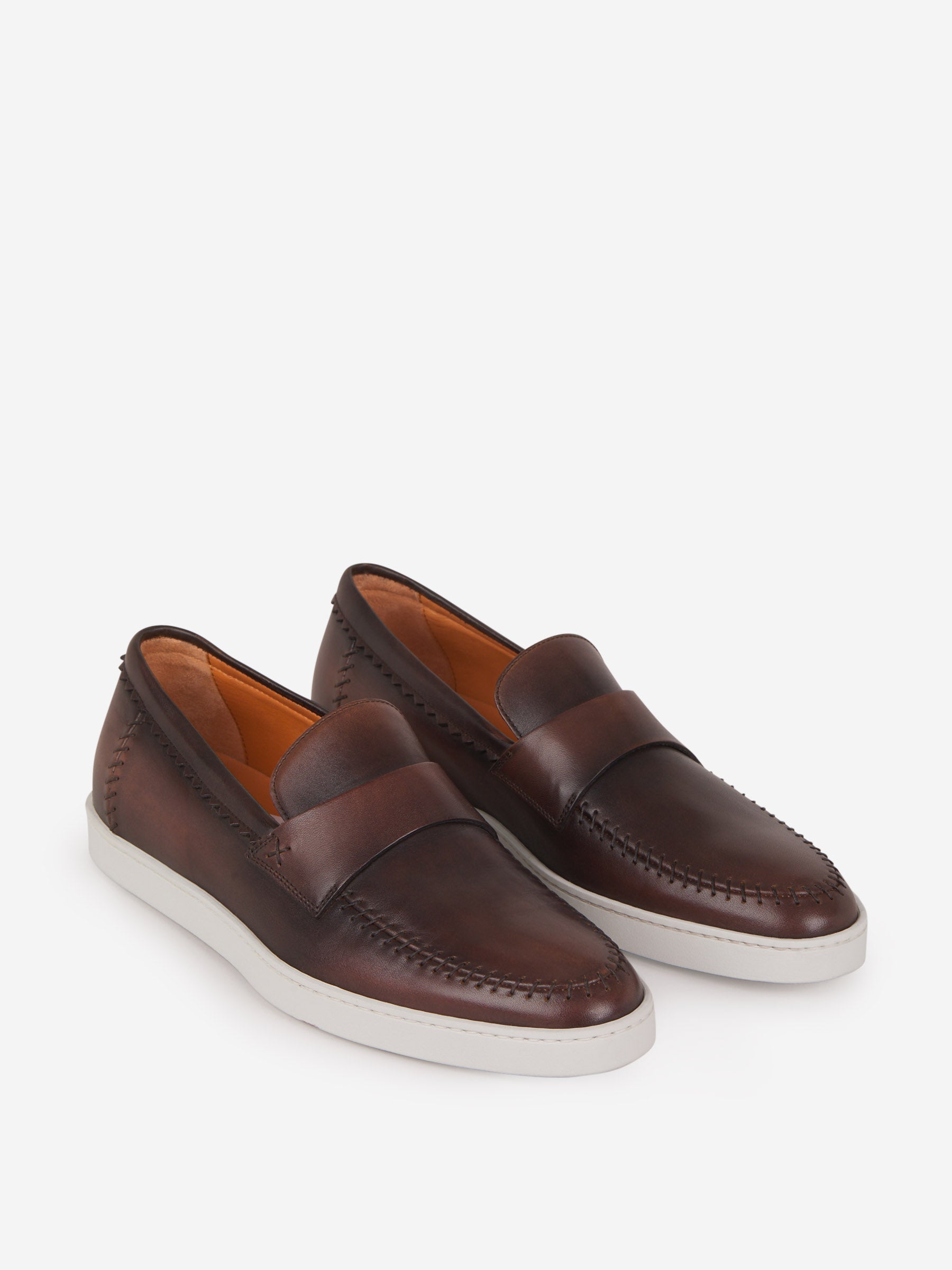 Outlet online Santoni Hombre Mocasines Piel color Azul Cielo sku 611-003827 02 - Foto 4