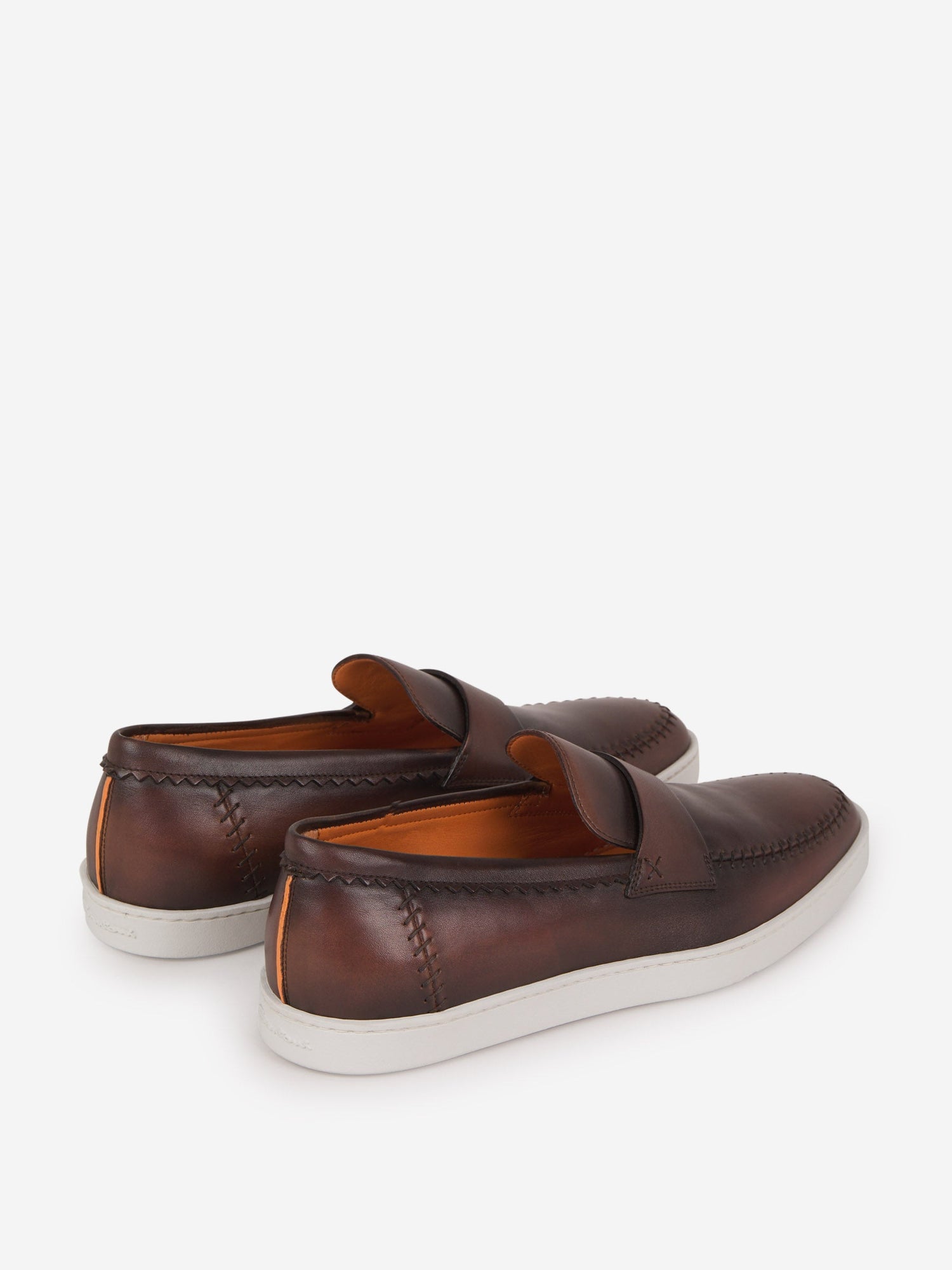 Outlet online Santoni Hombre Mocasines Piel color Azul Cielo sku 611-003827 02 - Foto 3