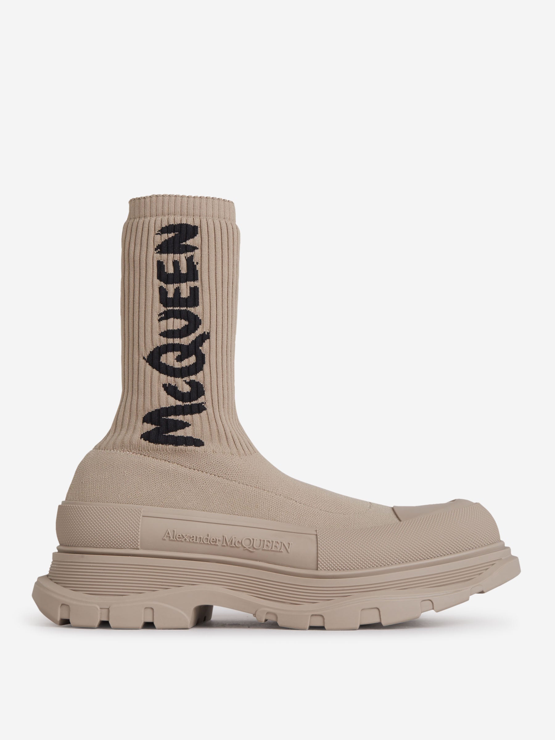 Outlet online McQueen Hombre Botas Graffiti Knit Tread color Negro sku 611-003948 01 - Foto 6