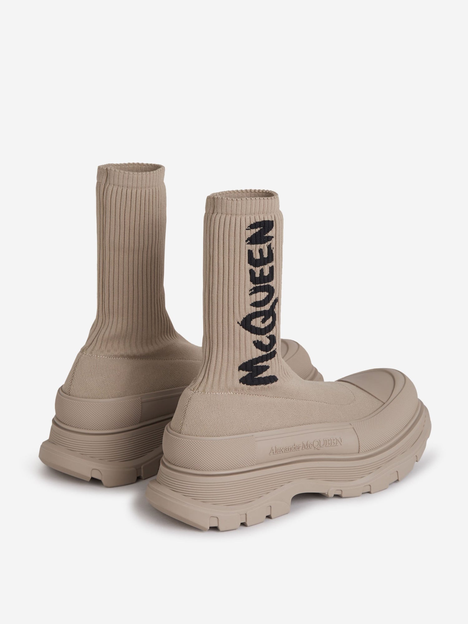 Outlet online McQueen Hombre Botas Graffiti Knit Tread color Negro sku 611-003948 01 - Foto 8