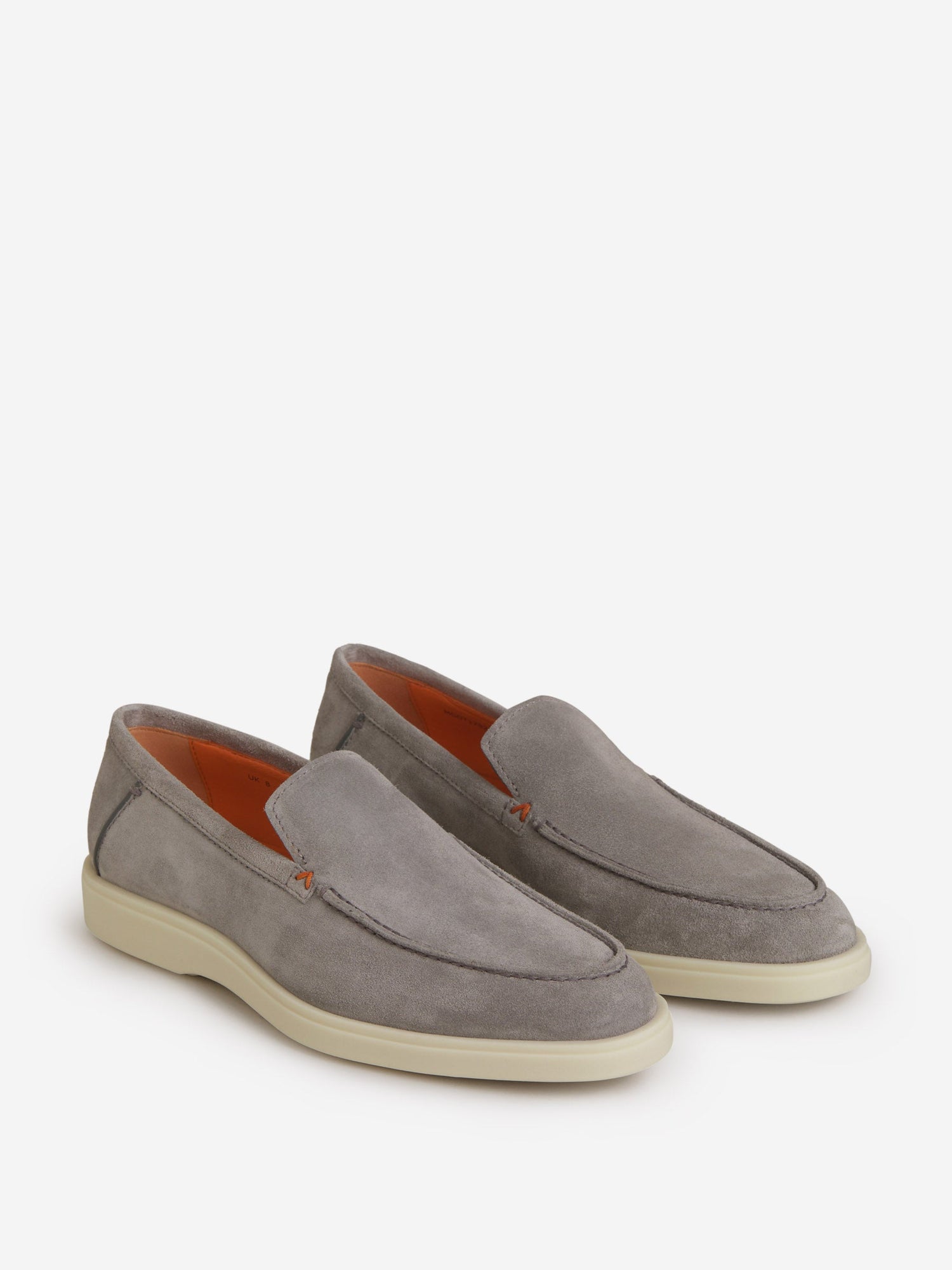 Outlet online Santoni Hombre Mocasines Ante color Gris Claro sku 611-004078 01 - Foto 2