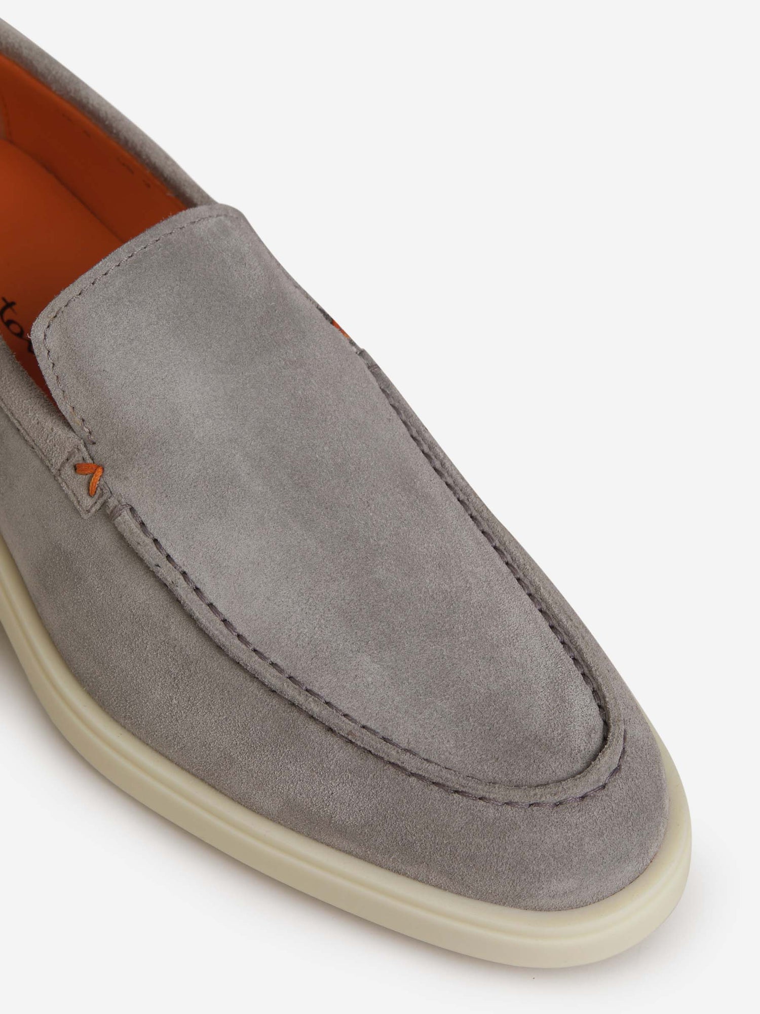 Outlet online Santoni Hombre Mocasines Ante color Gris Claro sku 611-004078 01 - Foto 4