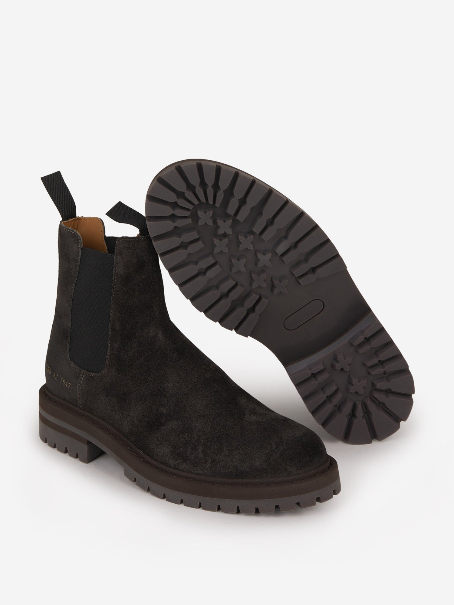 Outlet online Common Projects Hombre Botas Ante color Negro sku 611-004187 01 - Foto 4