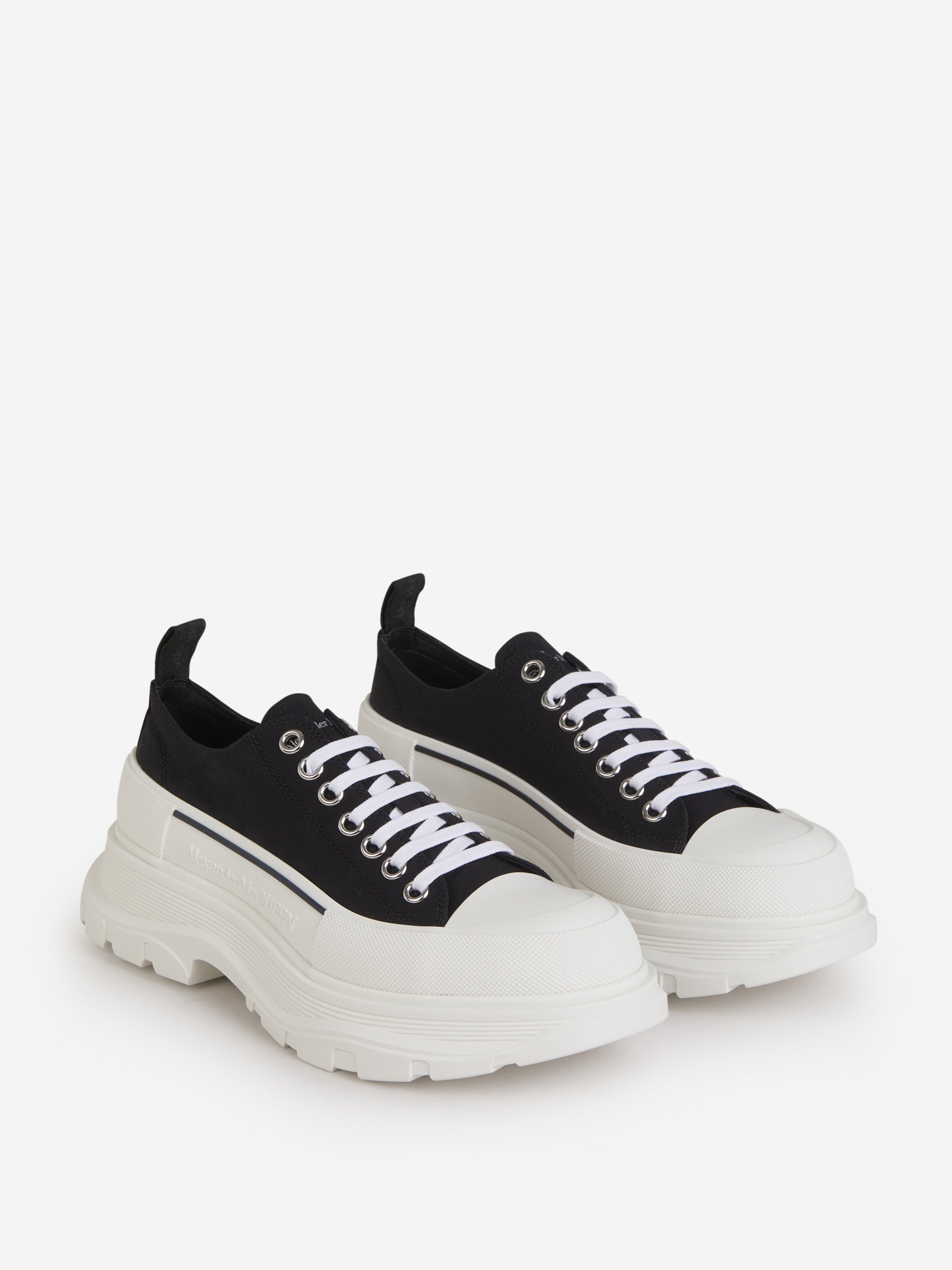 Outlet online Alexander McQueen Hombre Sneakers Tread Slick color Negro sku 611-004197 01 - Foto 2