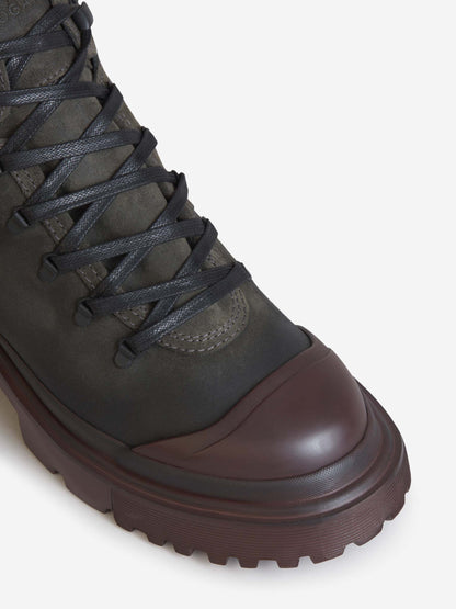 Outlet online Hogan Hombre Botas Hogan H619 color Verde Militar sku 611-004209 01 - Foto 5
