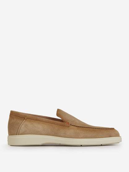 Outlet online Santoni Hombre Mocasines Piel Ante color Marrón sku 611-004241 01 - Foto 1