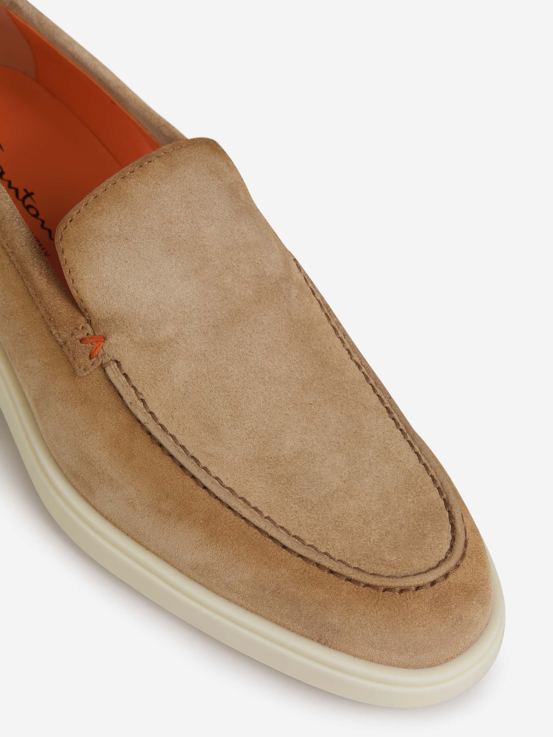 Outlet online Santoni Hombre Mocasines Piel Ante color Marrón sku 611-004241 01 - Foto 2