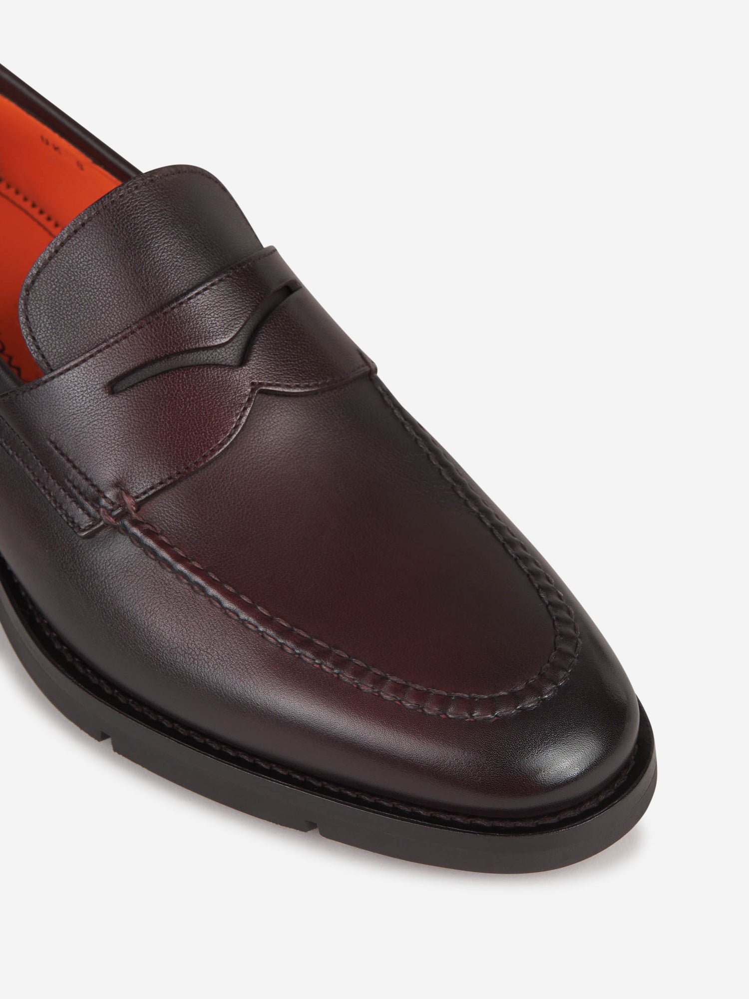 Outlet online Santoni Hombre Zapatos Mocasín Penny color Burdeos sku 611-004246 01 - Foto 5