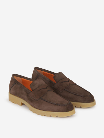Outlet online Santoni Hombre Mocasines Piel Ante color Marron sku 611-004249 01 - Foto 2