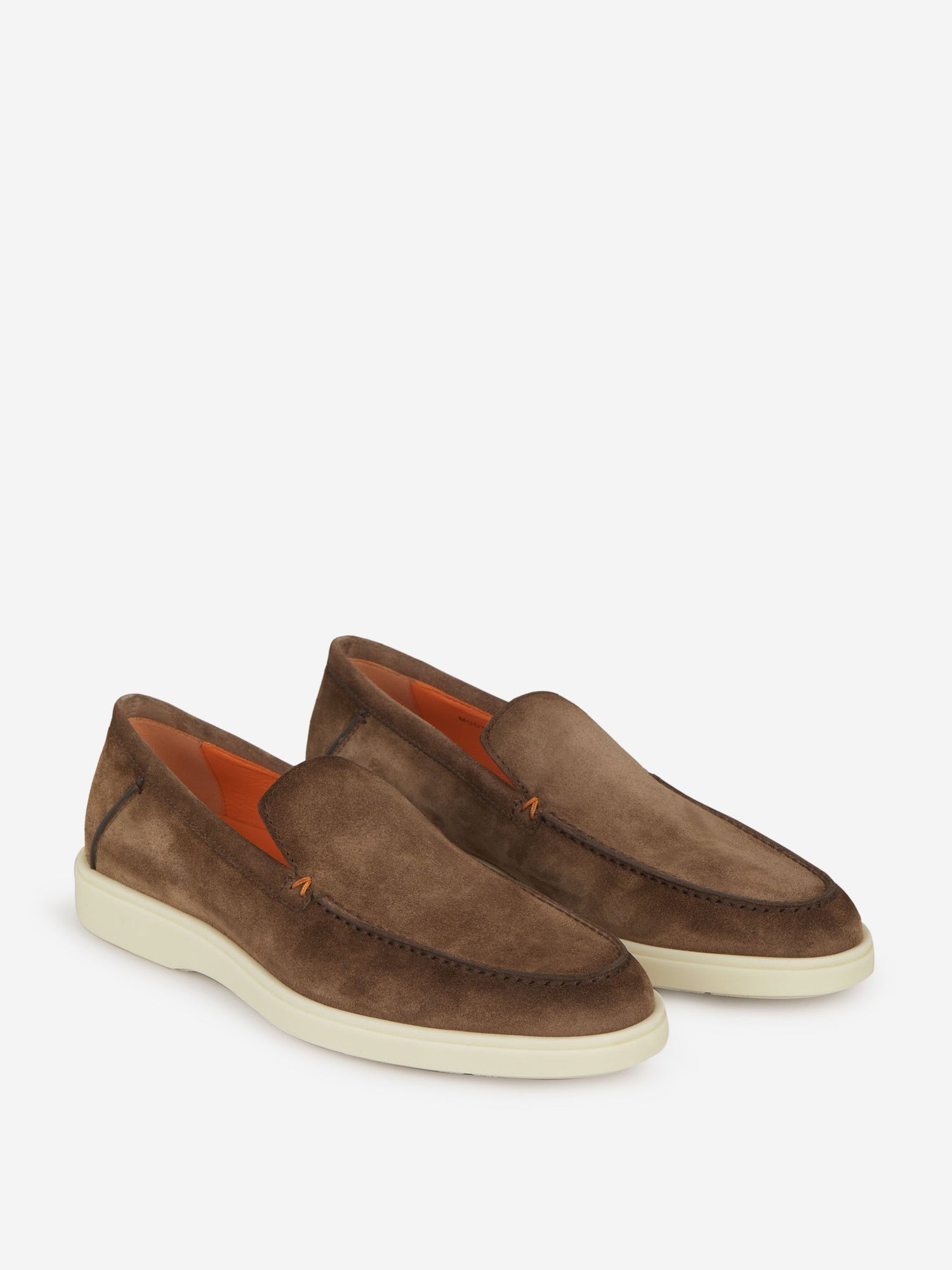 Outlet online Santoni Hombre Mocasines Piel Ante color Marrón sku 611-004250 01 - Foto 2