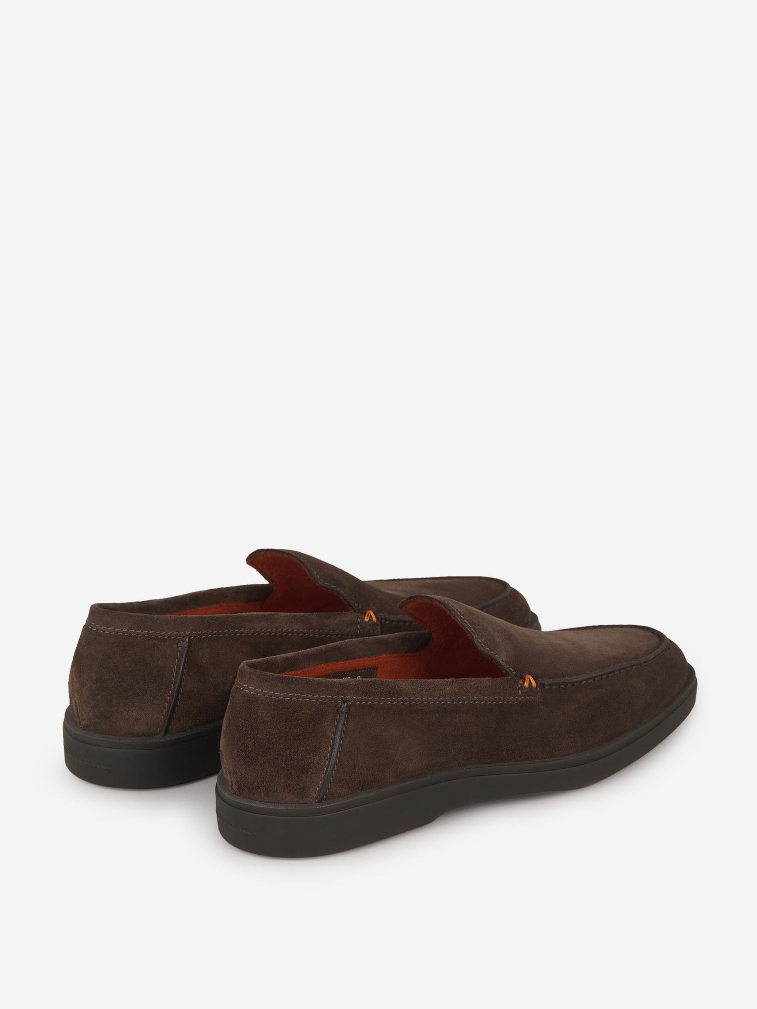 Outlet online Santoni Hombre Mocasines Piel Ante color Marron Oscuro sku 611-004254 01 - Foto 3