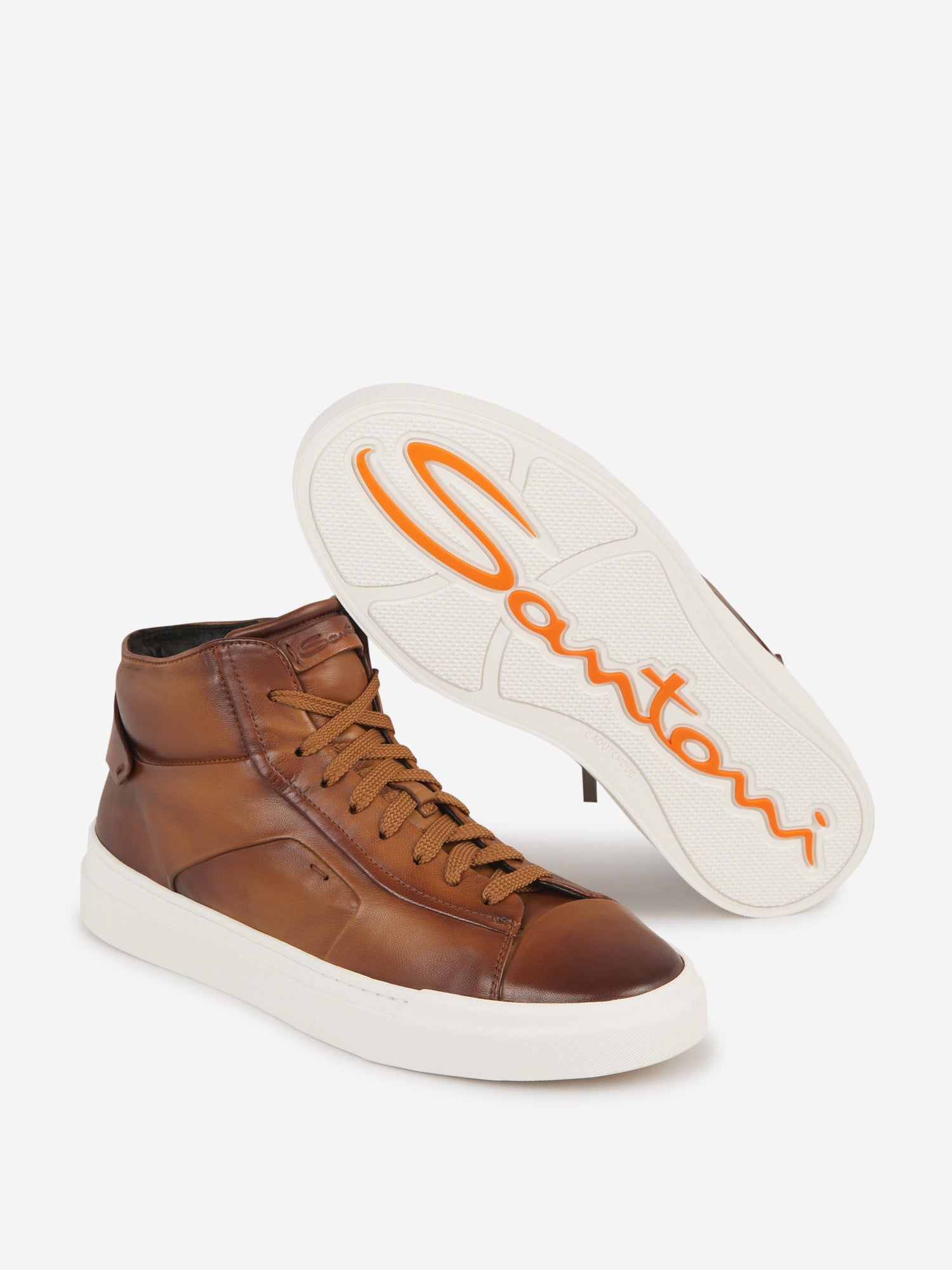 Outlet online Santoni Hombre Sneakers Double Buckle color Caramelo sku 611-004256 01 - Foto 4