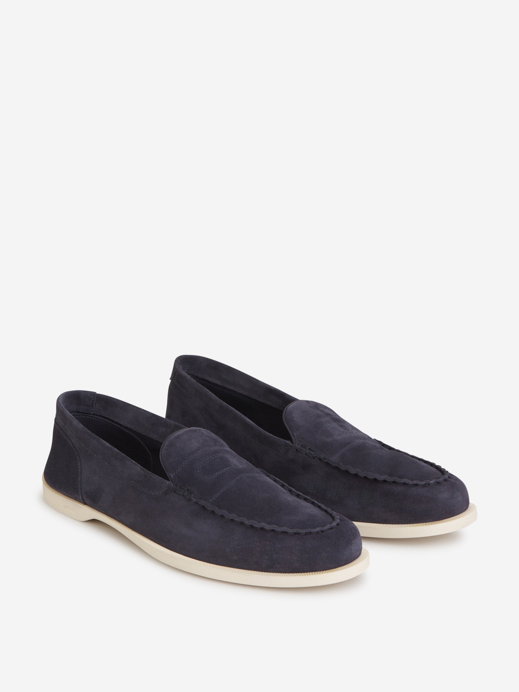 Outlet online John Lobb Hombre Zapatos Mocasines Pace color Azul Noche sku 611-004374 02 - Foto 2