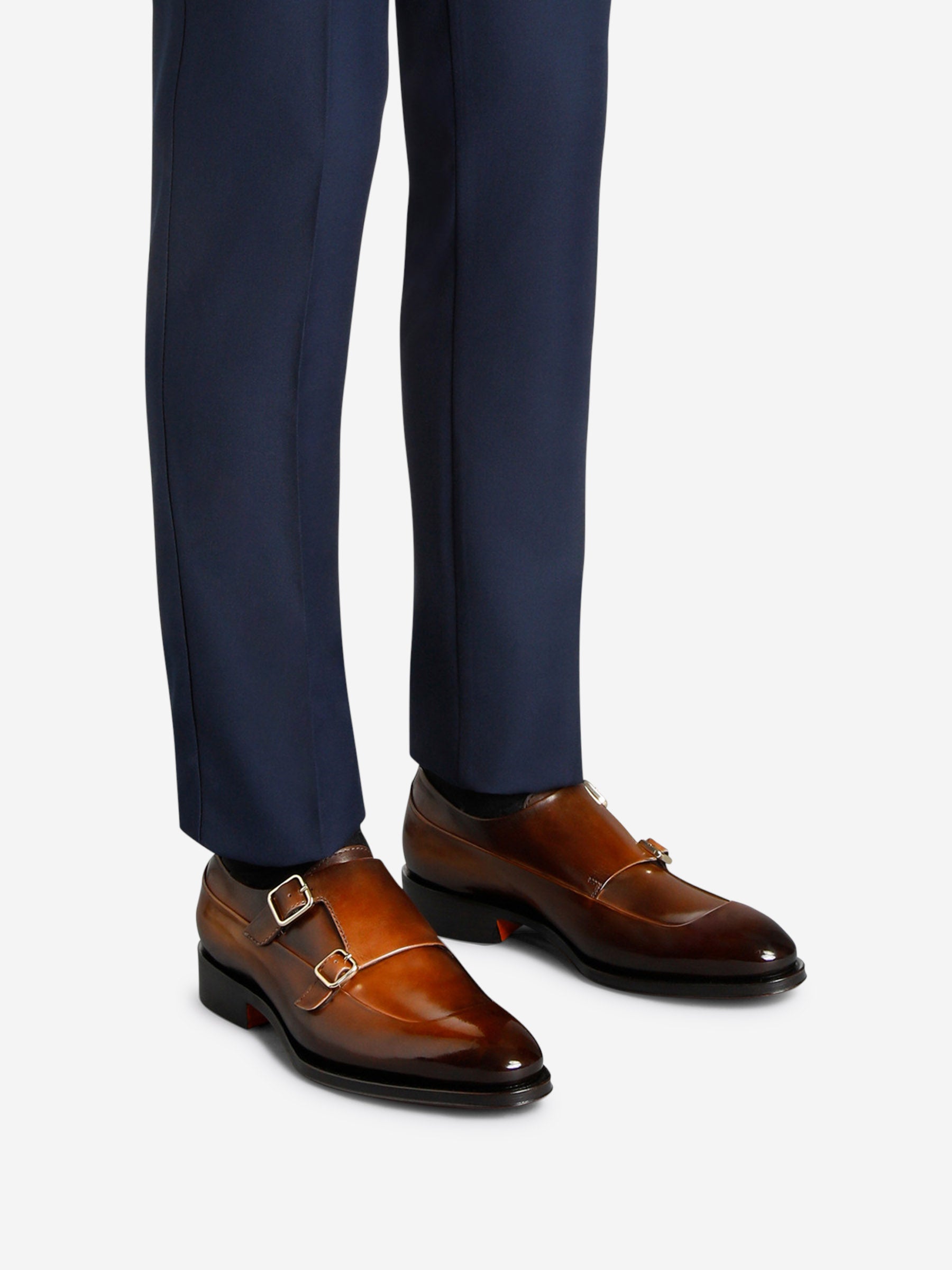 Outlet online Santoni Hombre Zapatos Doble Hebilla color Marron sku 611-004451 01 - Foto 2