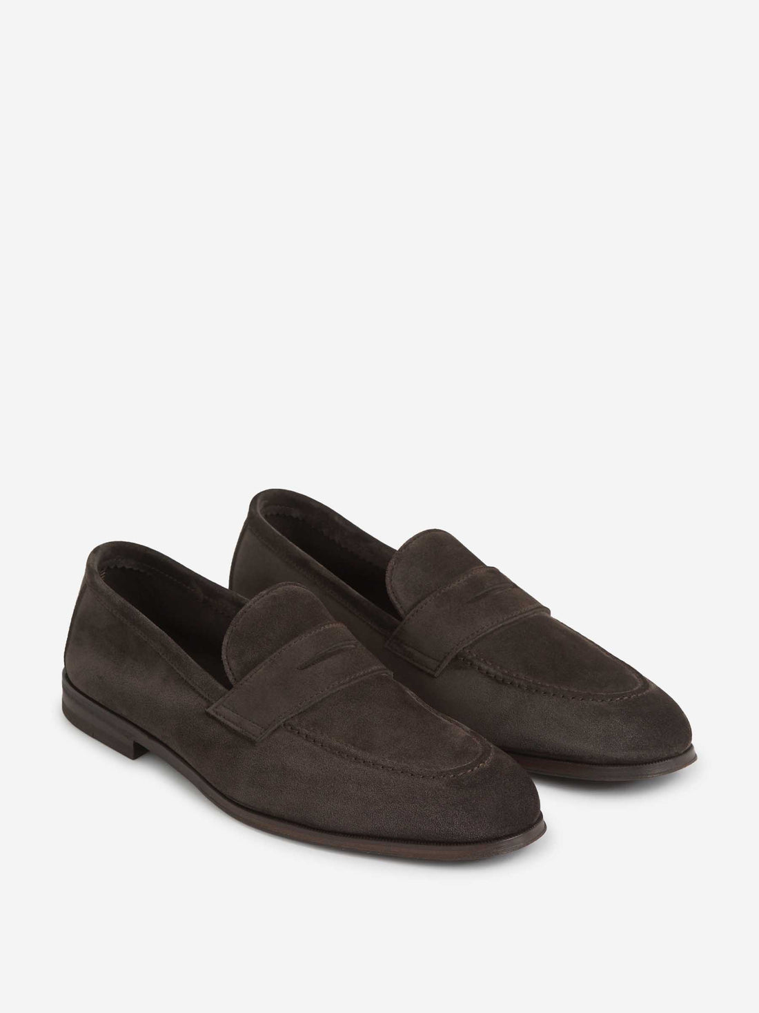 Henderson Baracco Hombre Barcelona Mocasines Piel Ante color Marrón Oscuro sku 611-004572 01 - Foto 2