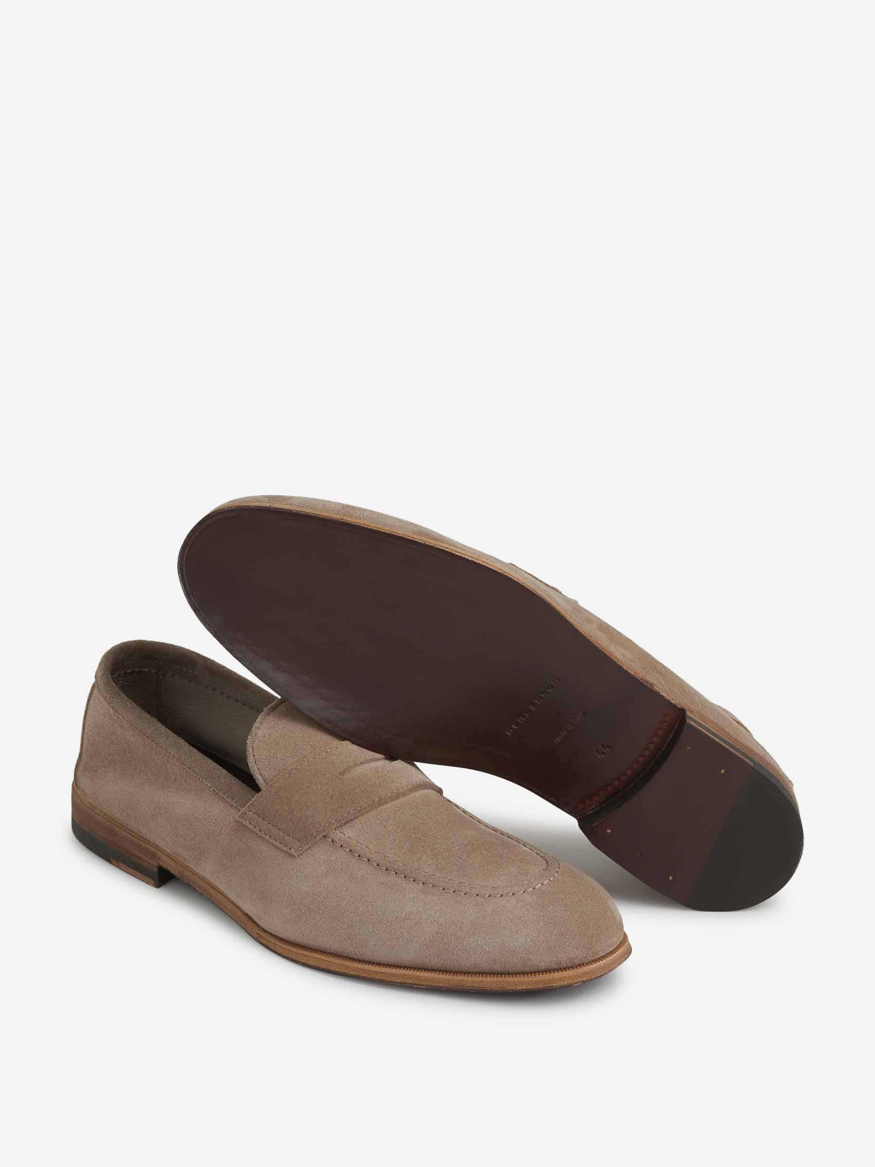 Henderson Baracco Hombre Barcelona Mocasines Piel Ante color Nude sku 611-004572 03 - Foto 4