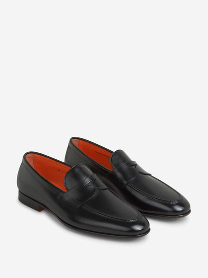 Outlet online Santoni Hombre Mocasines Sullivan Piel color Negro sku 611-004581 01 - Foto 2