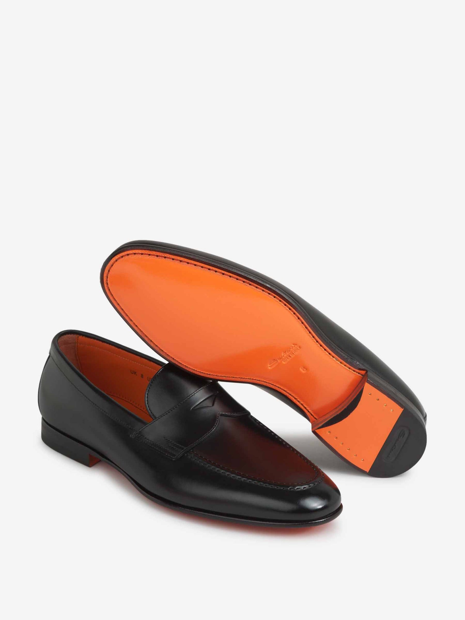 Outlet online Santoni Hombre Mocasines Sullivan Piel color Negro sku 611-004581 01 - Foto 4