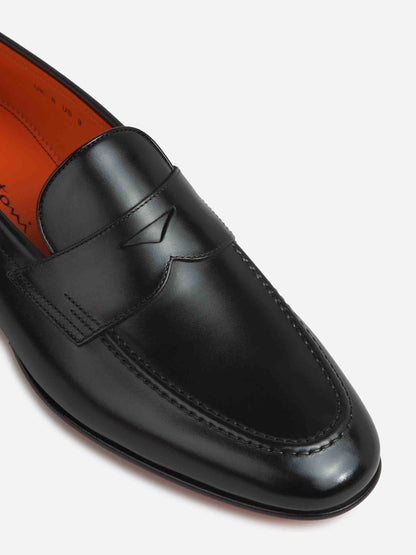 Outlet online Santoni Hombre Mocasines Sullivan Piel color Negro sku 611-004581 01 - Foto 5