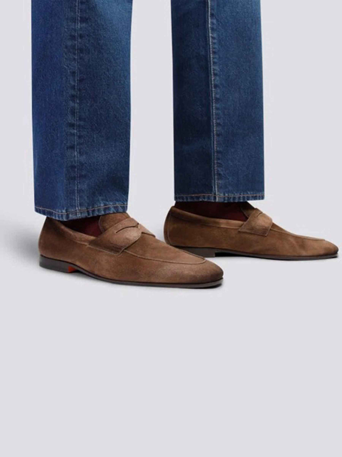 Santoni Hombre Barcelona Zapatos Mocasines Carlo color Marrón sku 611-004582 01 - Foto 2