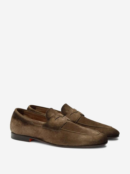 Santoni Hombre Barcelona Zapatos Mocasines Carlo color Marrón sku 611-004582 01 - Foto 3