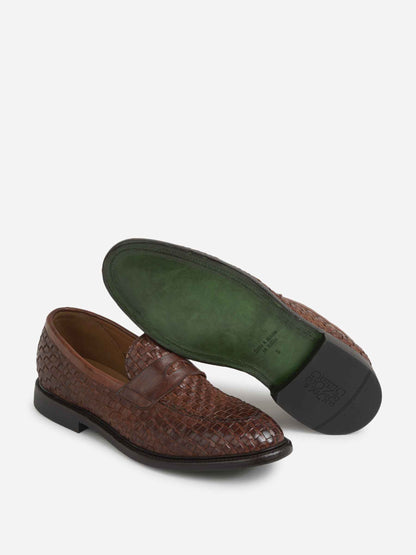 Green George Hombre Barcelona Mocasines Trenzados Piel color Marrón Oscuro sku 611-004588 01 - Foto 4