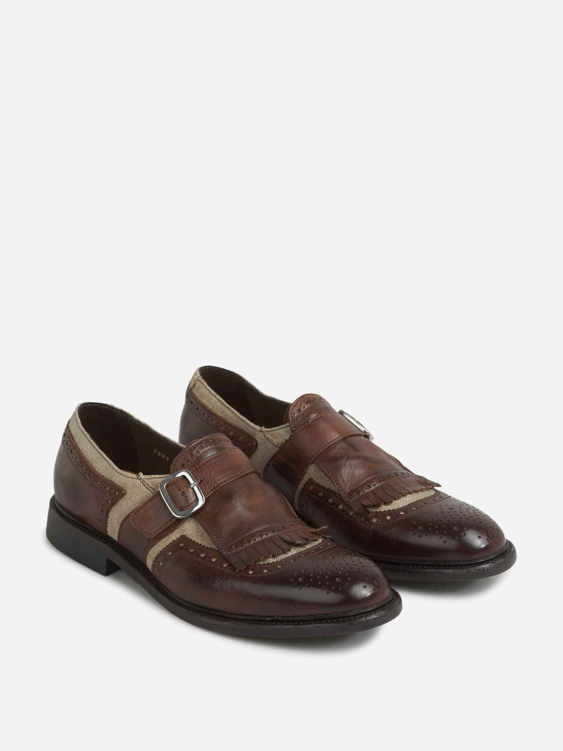 Green George Hombre Barcelona Zapatos Hebilla Flecos color Marrón Oscuro sku 611-004589 01 - Foto 2