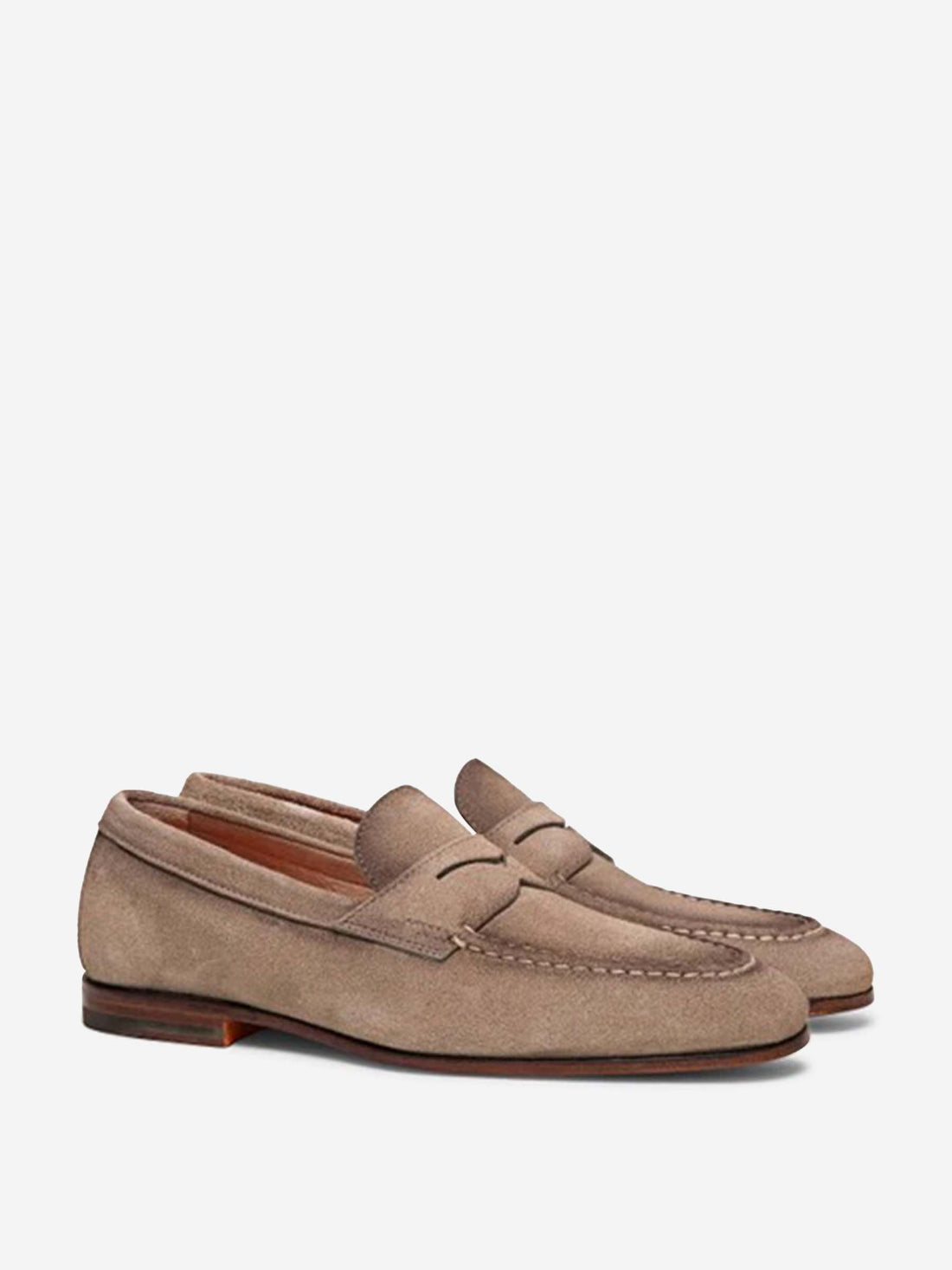 Outlet online Santoni Hombre Zapatos Mocasines Piel color Beige sku 611-004603 01 - Foto 2