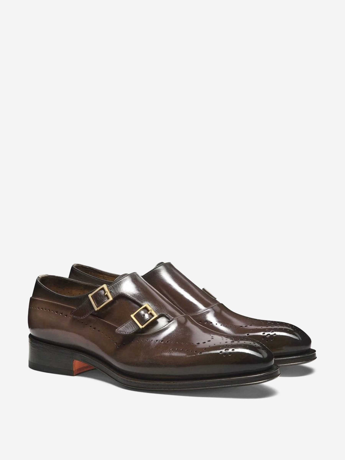 Outlet online Santoni Hombre Zapatos Hebilla Brogue color Marrón Oscuro sku 611-004636 01 - Foto 2