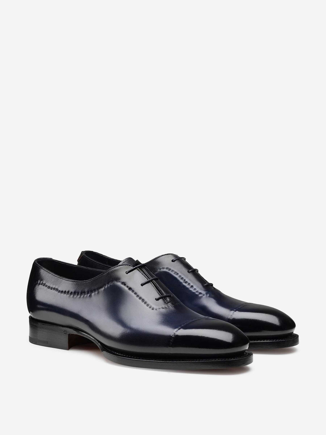 Outlet online Santoni Hombre Zapatos Oxford Zephir color Negro sku 611-004660 01 - Foto 2