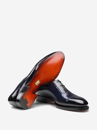 Outlet online Santoni Hombre Zapatos Oxford Zephir color Negro sku 611-004660 01 - Foto 3