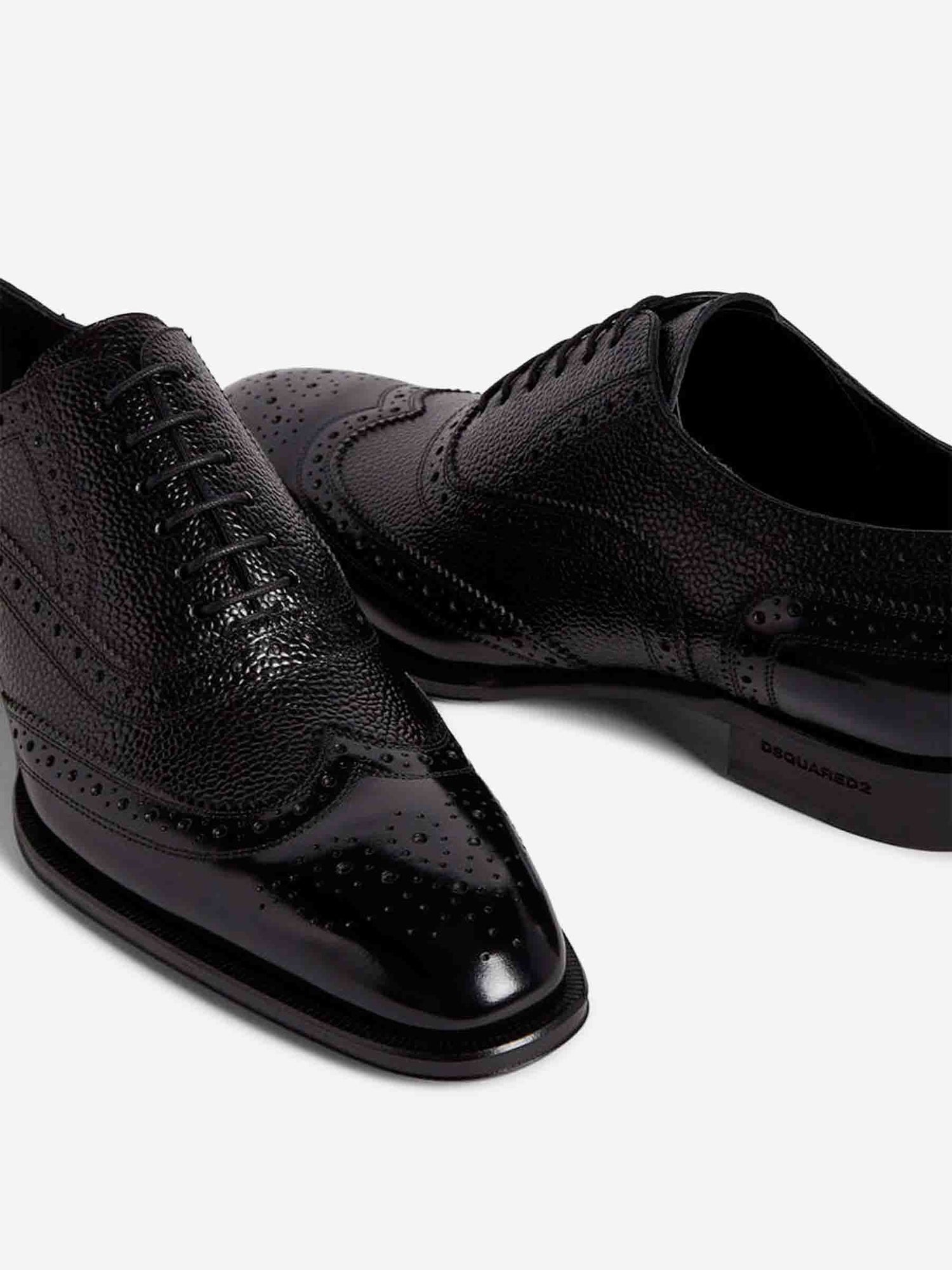 Outlet online Dsquared2 Hombre Zapatos Evening Oxford color Negro sku 611-004705 01 - Foto 4