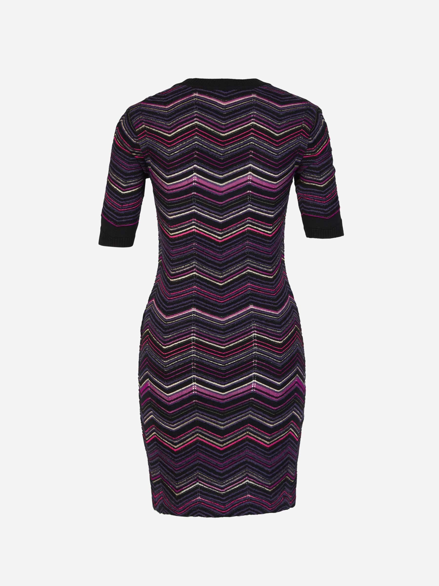 Outlet online Missoni Mujer Vestido Punto Mini color Violeta sku 731-005796 01 - Foto 2