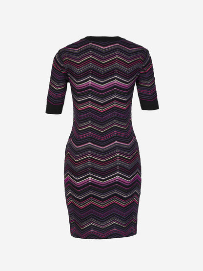 Outlet online Missoni Mujer Vestido Punto Mini color Violeta sku 731-005796 01 - Foto 2
