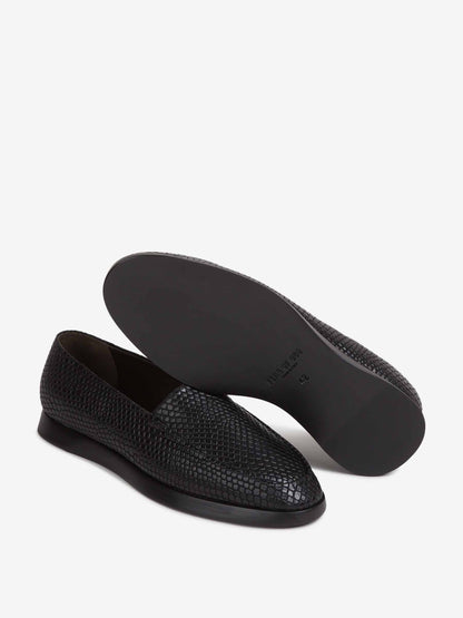 Outlet online Fear of God Essentials Hombre Mocasines Snakeskin Embossed color Negro sku 613-000461 01 - Foto 4