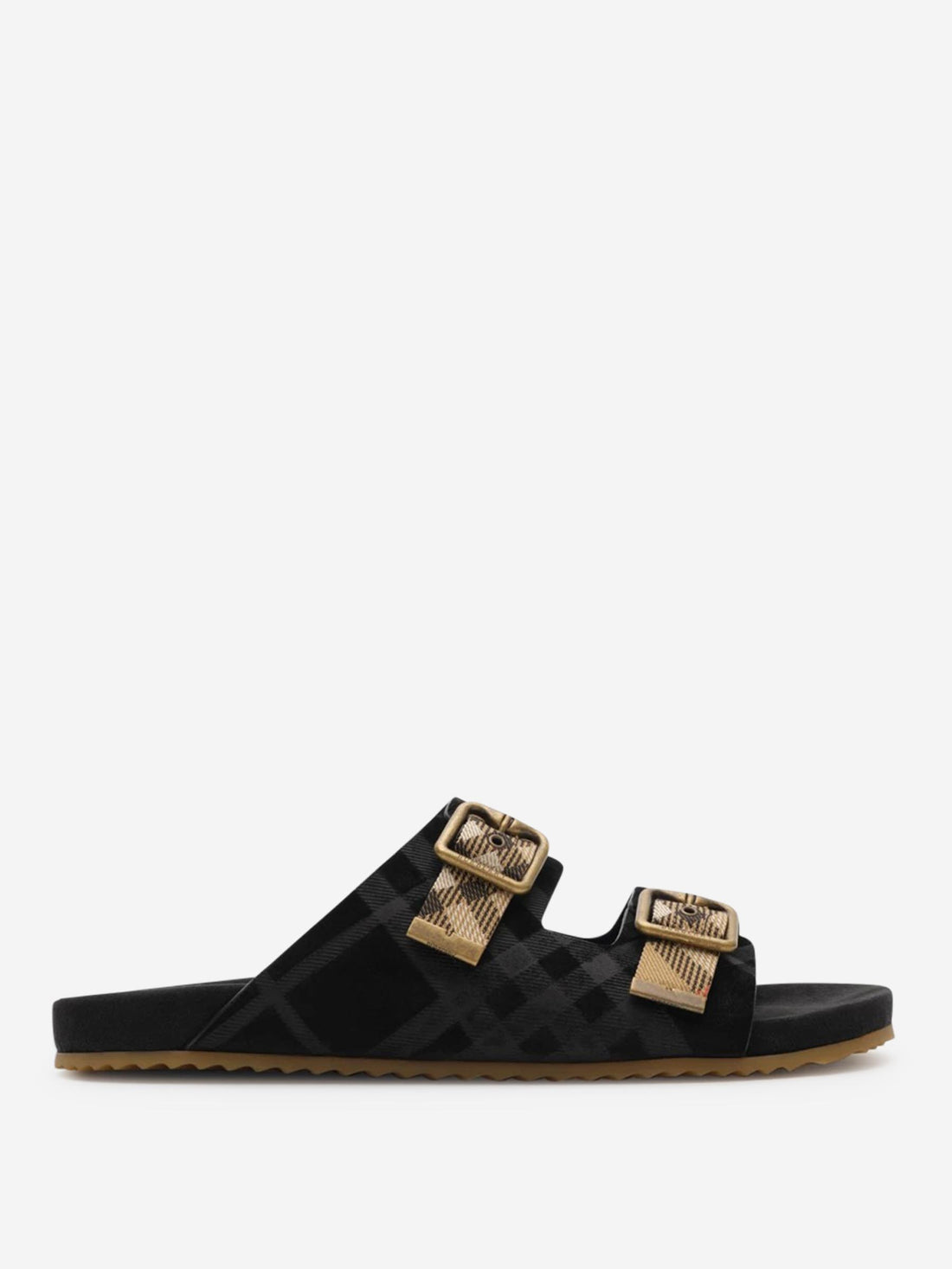 Outlet online Burberry Hombre Sandalias Urchin Check color Negro sku 613-000462 01 - Foto 1