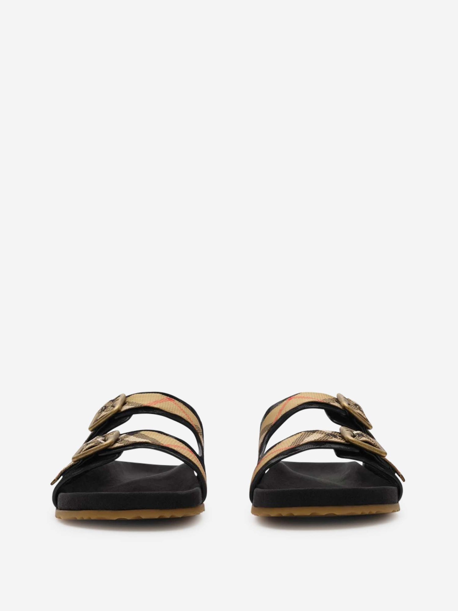 Outlet online Burberry Hombre Sandalias Urchin Check color Negro sku 613-000462 01 - Foto 3