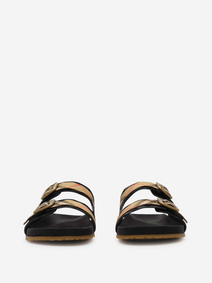Outlet online Burberry Hombre Sandalias Urchin Check color Negro sku 613-000462 01 - Foto 3