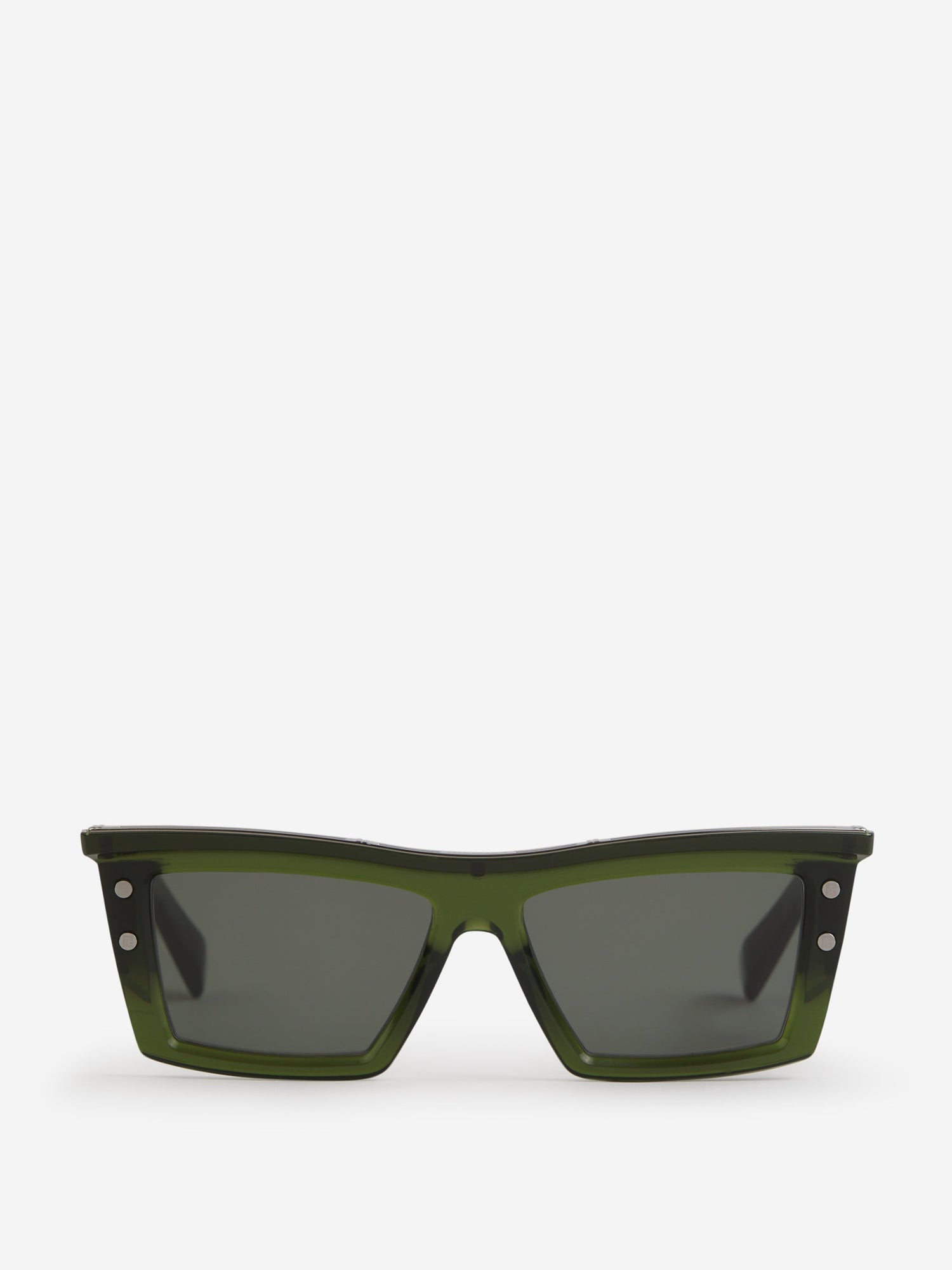 Outlet online Balmain Hombre Gafas De Sol Rectangulares color Verde Claro sku 614-002385 01 - Foto 1