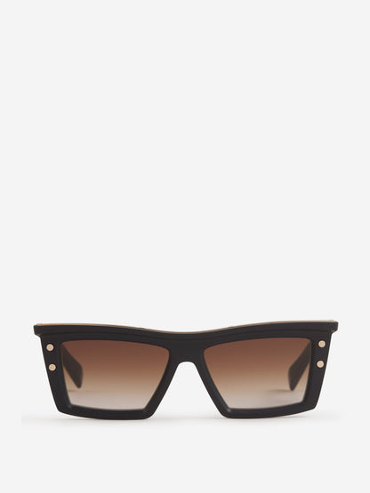 Outlet online Balmain Hombre Gafas De Sol Rectangulares color Verde Claro sku 614-002385 01 - Foto 6