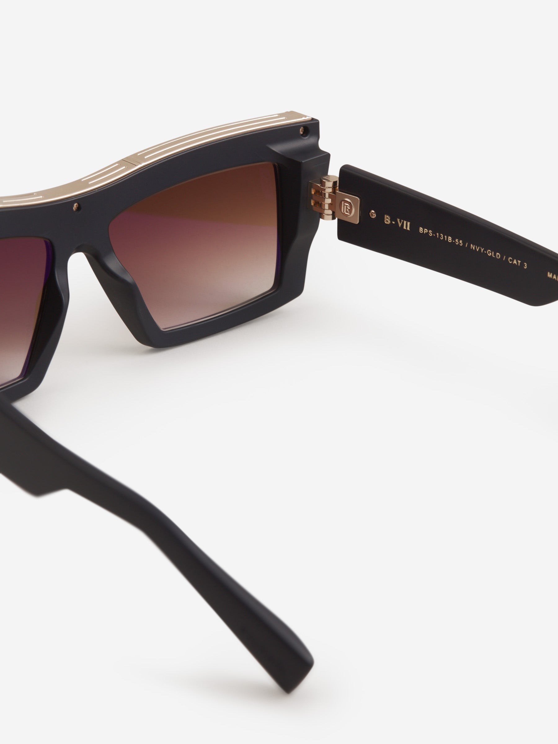 Outlet online Balmain Hombre Gafas De Sol Rectangulares color Verde Claro sku 614-002385 01 - Foto 8