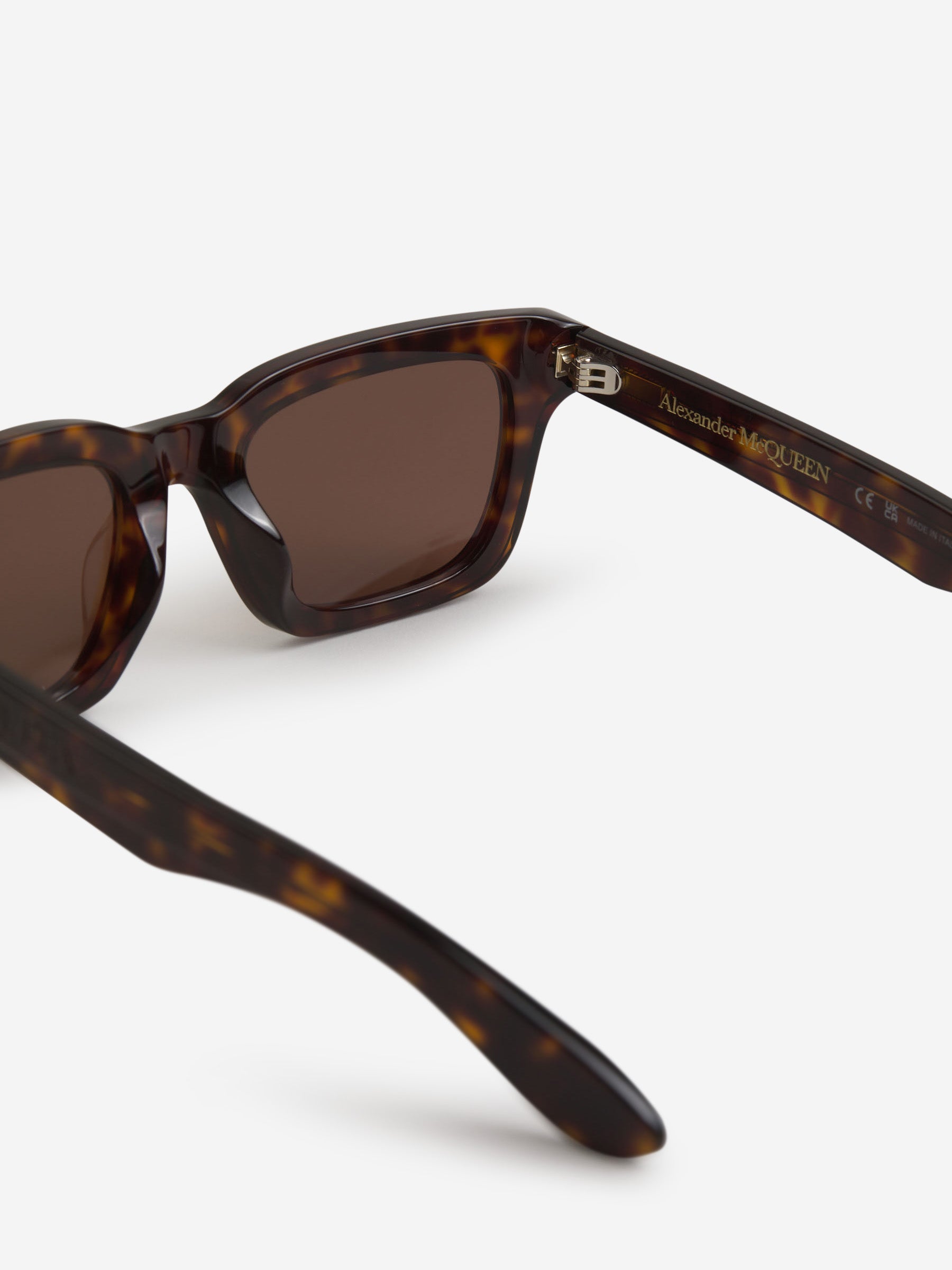 Outlet online Alexander McQueen Hombre Gafas de Sol Rectangulares color Marron sku 614-002422 02 - Foto 8