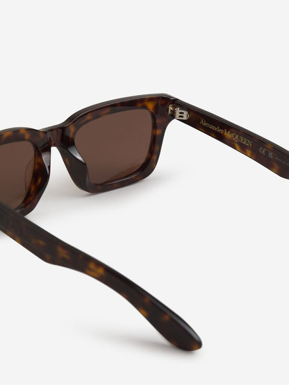 Outlet online Alexander McQueen Hombre Gafas de Sol Rectangulares color Marron sku 614-002422 02 - Foto 8